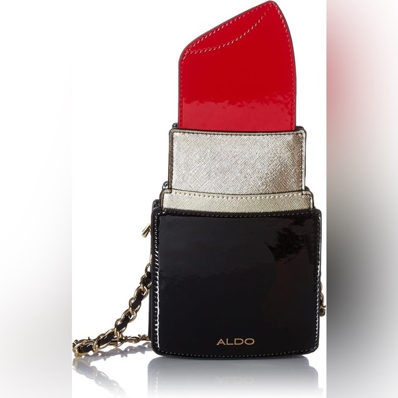 ALDO Portland Red Lipstick Crossbody Purse - Picture 1 of 6